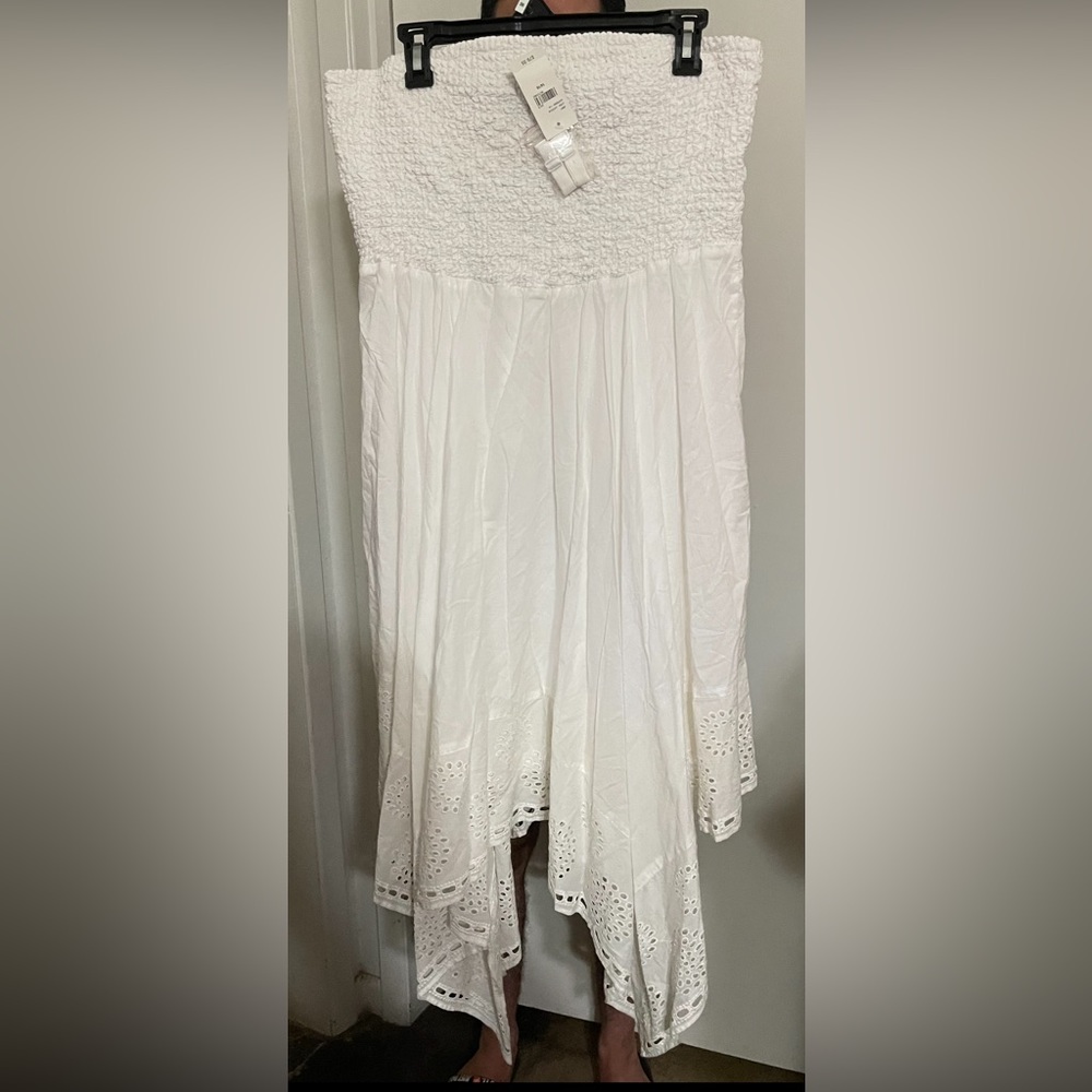 Lane Bryant 14/16 Handkerchief hem dress with eyelet trim 14/16 nwt